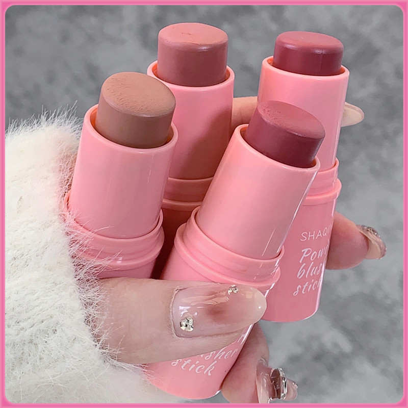 YTL Shaqinuo บลัชออนติด ครีมสีสวย ปัดแก้ม อิ่มตัวตามธรรมชาติ เนื้อแมตต์ กันน้ํา สีกุหลาบ 7g