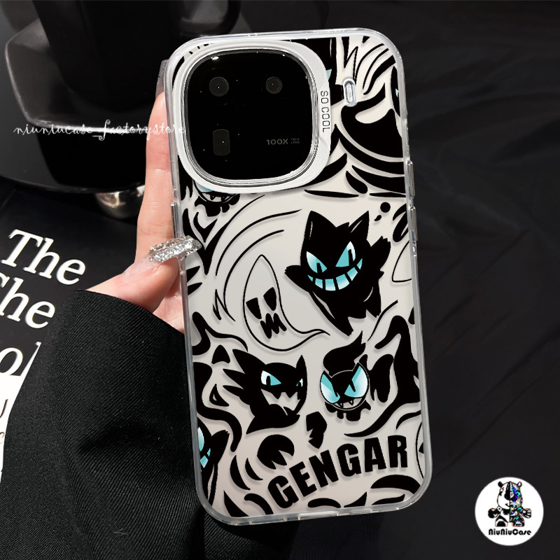 เคสไอโฟน โปเกมอน กรณีโทรศัพท์ซิลิโคนคุณภาพสูง For iPhone 16 15 14 13 12 11 Pro max XS MAX XS XR X 7P 8Plus SE เคส Gengar