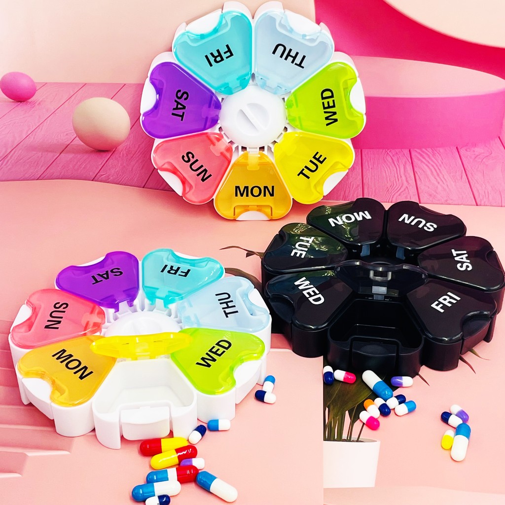 ใหม่ ! 7 วันขนาดใหญ่รายสัปดาห์ยาคอนเทนเนอร์ Travel Organizer แบบพกพายา Organiser ผู้ถือแท็บเล็ต Pill Case กล่องยา, 8 กริดแท็บเล็ต Pill Organizer กรณี Dispenser