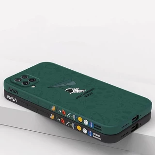 เคส Samsung A12 M12 สีทึบ Samsung M12 A12 ภาพประกอบอวกาศ เคสโทรศัพท์นักบินอวกาศ XTKR