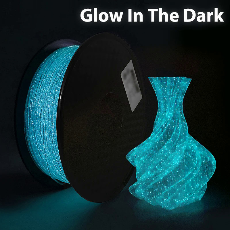 3D Printer PLA Glow In The Dark 1.75mm Printer Filament 3D Printing Sublimation Material 1kg 500g 25