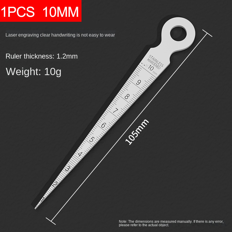 สแตนเลส Taper Gauge Feeler Gap Hole เมตริกนิ้วเครื่องมือวัดการติดตั้งวัด - รูปที่ 6