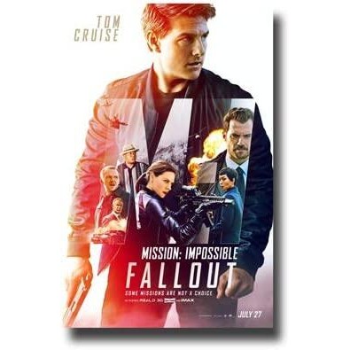 Mission: Impossible - Fallout Movie Poster | Abstract Art Featuring Tom Cruise