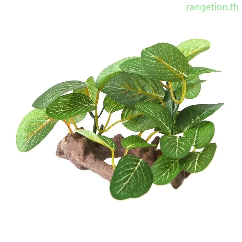 Ran ภูมิทัศน์ตู้ปลา Driftwood พร้อมพืชประดิษฐ์เรซิ่น Driftwood สาขา