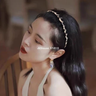 Kf913 เกาหลีอะซิเตทที่เรียบง่าย 25 มม.แถบคาดศีรษะคลื่นผมห่วงผู้หญิงอุปกรณ์เสริม