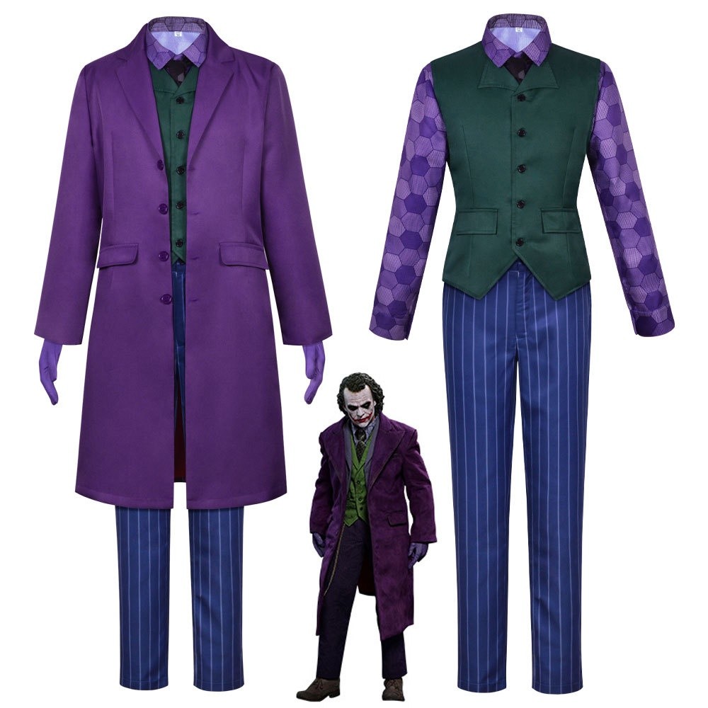 Halloween Batman Horror Ball Batman Dark Knight Heath Ledger Joker Joker Suit Ready Stock