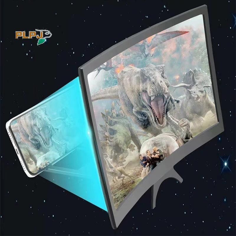 Plpj 12 นิ้วหน้าจอขนาดใหญ่ 3D HD เครื่องขยายเสียงหน้าจอโค้งโทรศัพท์มือถือแว่นขยายสมาร์ทโฟนวิดีโอเครื่องขยายเสียงขาตั้งผู้ถือใหม่ ราคา ถูกที่สุด ดีลบีเคเค แกลเลอรีภาพที่ 6