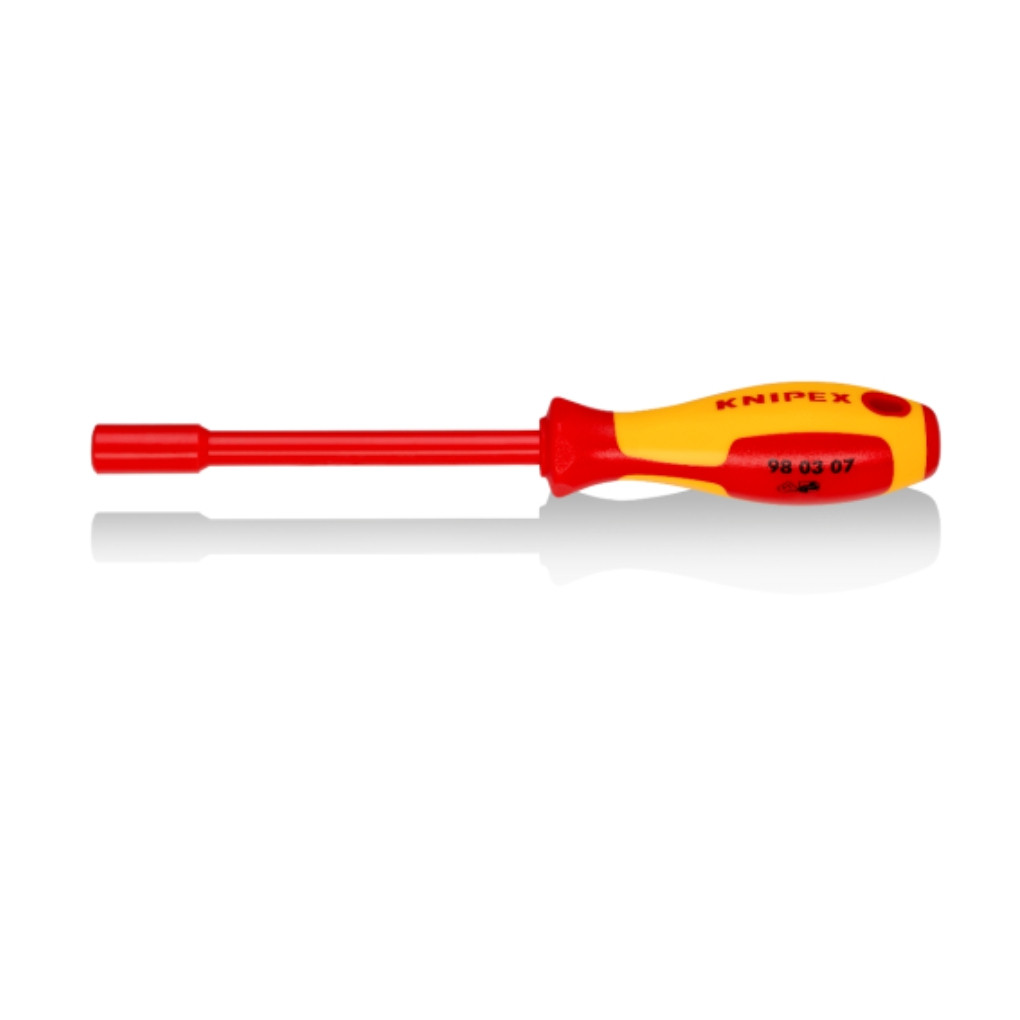 ไขควงน็อต พร้อมด้ามไขควง KNIPEX NO.98 03 07 Nut Drivers, with screwdriver handle (230mm)