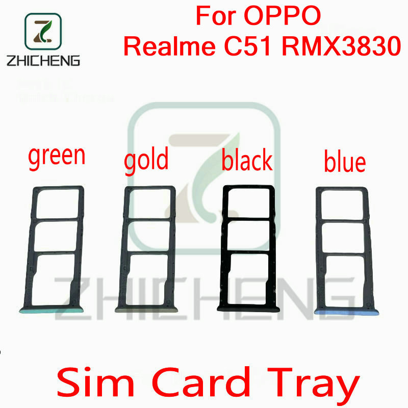 สําหรับ OPPO Realme C51 RMX3830 ซิมการ์ดที่ใส่ถาดเปลี่ยน