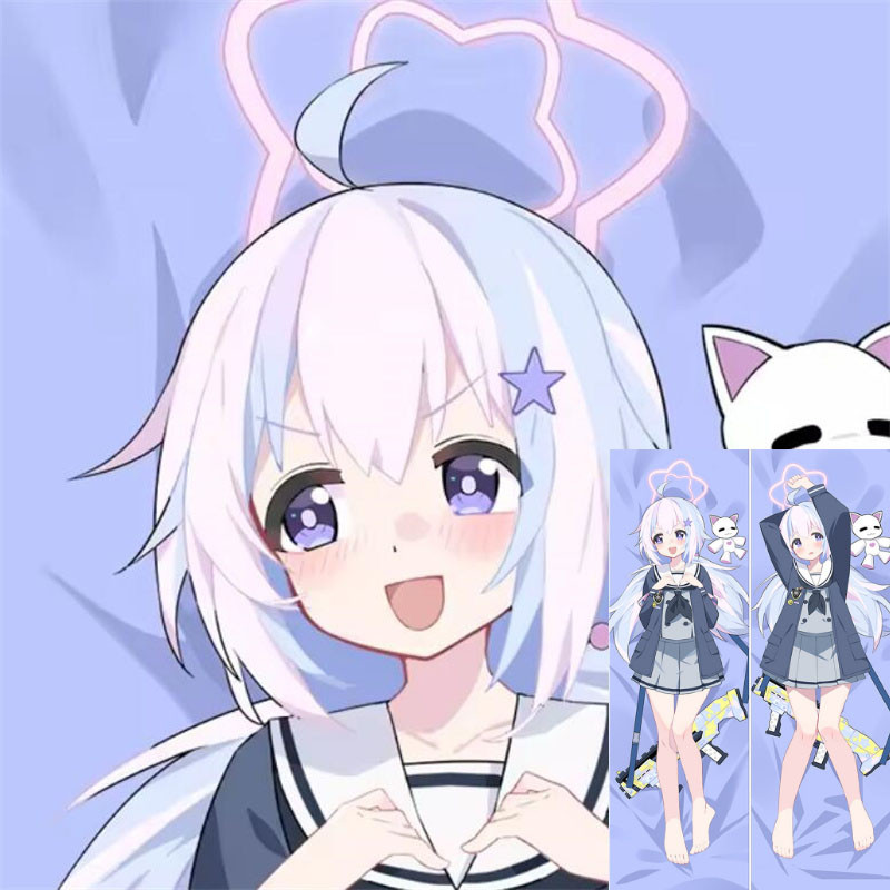 อะนิเมะตกแต่งหมอน Blue Archive Uzawa Reisa Dakimakura Waifu ปลอกหมอน 2 ด้านพิมพ์เบาะรองนั่งของขวัญ