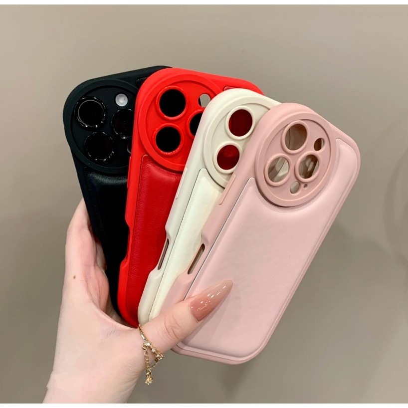 HOCE วงกลมกรอบกล้อง Soft TPU + PU เคสโทรศัพท์สําหรับ IPhone 17 16 15 14 13 12 11 Pro Max ฝาครอบกรณี ราคา ถูกที่สุด ดีลบีเคเค แกลเลอรีภาพที่ 8