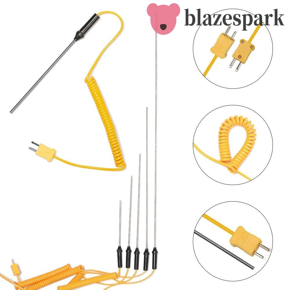 Blazespark Probe Sensor การวัดเครื่องมืออุณหภูมิที่ทนทานความไวสูงพร้อมสายไฟ K-Type Temperature Controller
