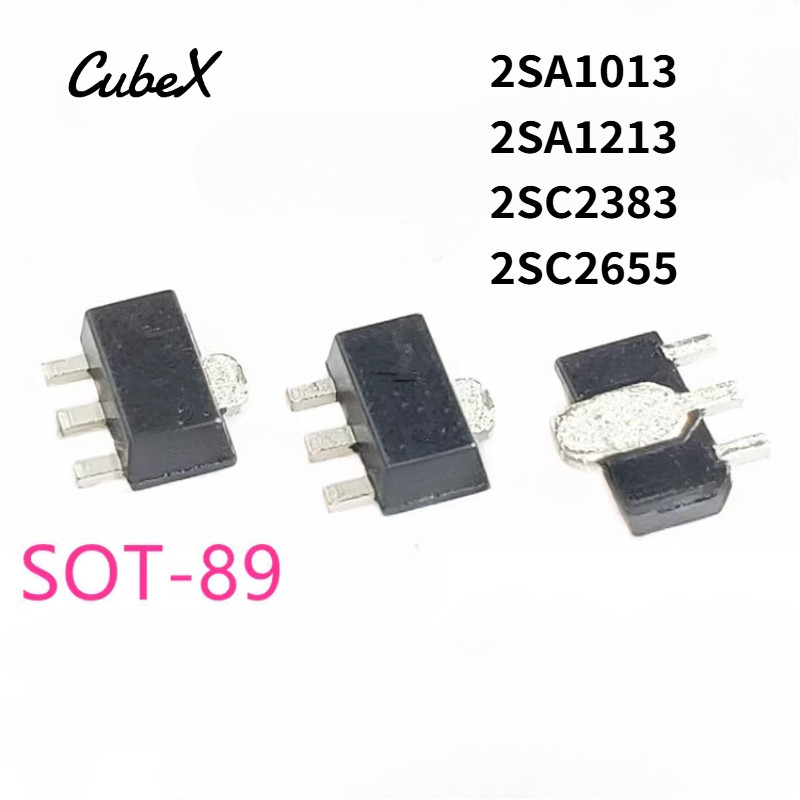 50/20 ชิ้น 2SA103/2SA1213 PNP ทรานซิสเตอร์ 2SC2655/2SC2383 ทรานซิสเตอร์ NPN SMD SOT-89 สําหรับอิเล็กทรอนิกส์ซ่อม