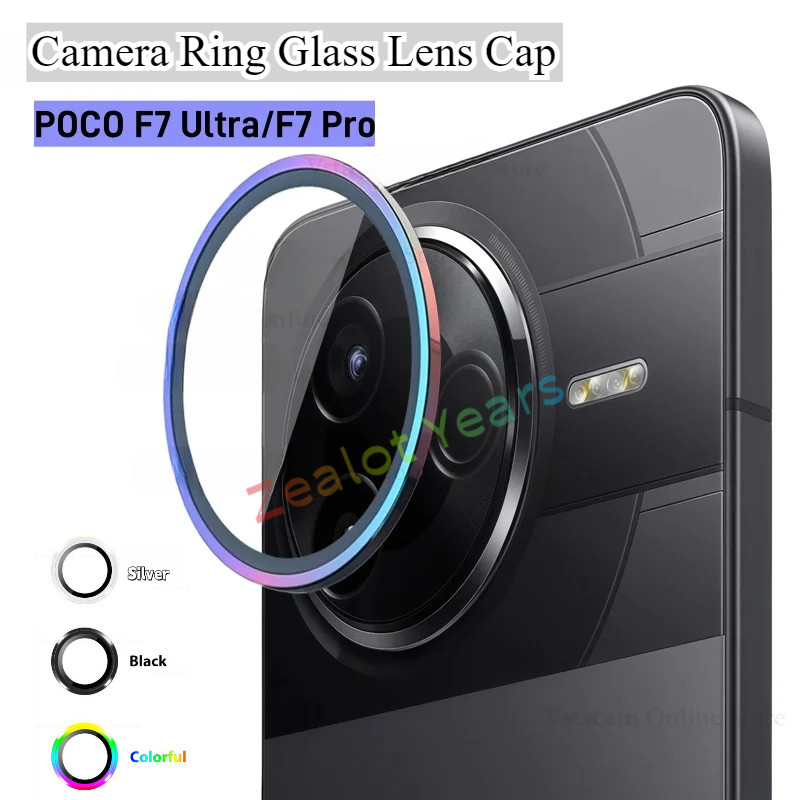 ฝาครอบฟิล์มกล้องสําหรับ Poco F7 Pro Ultra 5G F7Pro F7Ultra แหวนโลหะเลนส์ฝาครอบป้องกันฟิล์มกระจกนิรภั