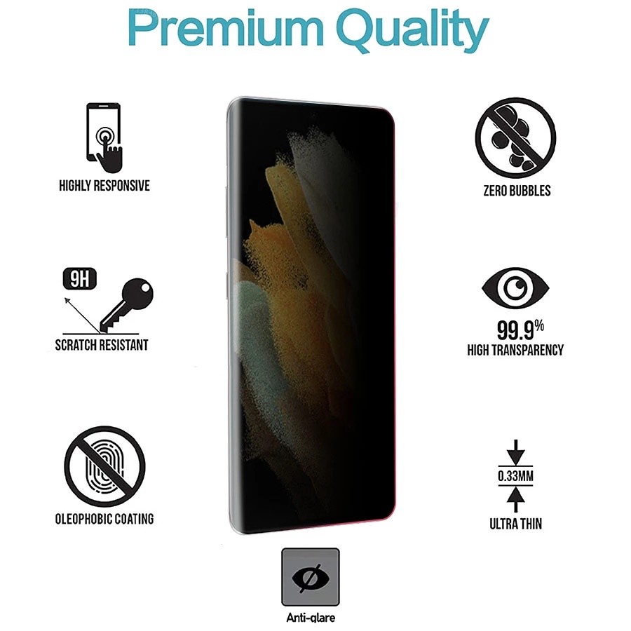 ฟิล์มกระจก เต็มจอ ใช้สำหรับ กันมองกันเสือก PVT รุ่น  Samsung Galaxy S25 S24 Ultra S24Plus S25Plus S24ultra S25ultra ราคา ถูกที่สุด ดีลบีเคเค แกลเลอรีภาพที่ 5