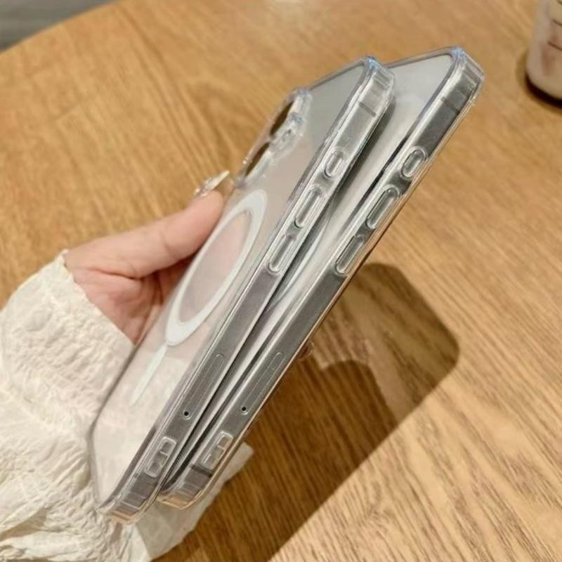 เคสโทรศัพท์ แม่เหล็ก ชาร์จไร้สายได้ สำหรับไอโฟน For IP 16 16E 16Pro 16Plus 16Promax/15/14/13/12/11 เคสใสกันกระแทก ราคา ถูกที่สุด ดีลบีเคเค แกลเลอรีภาพที่ 6