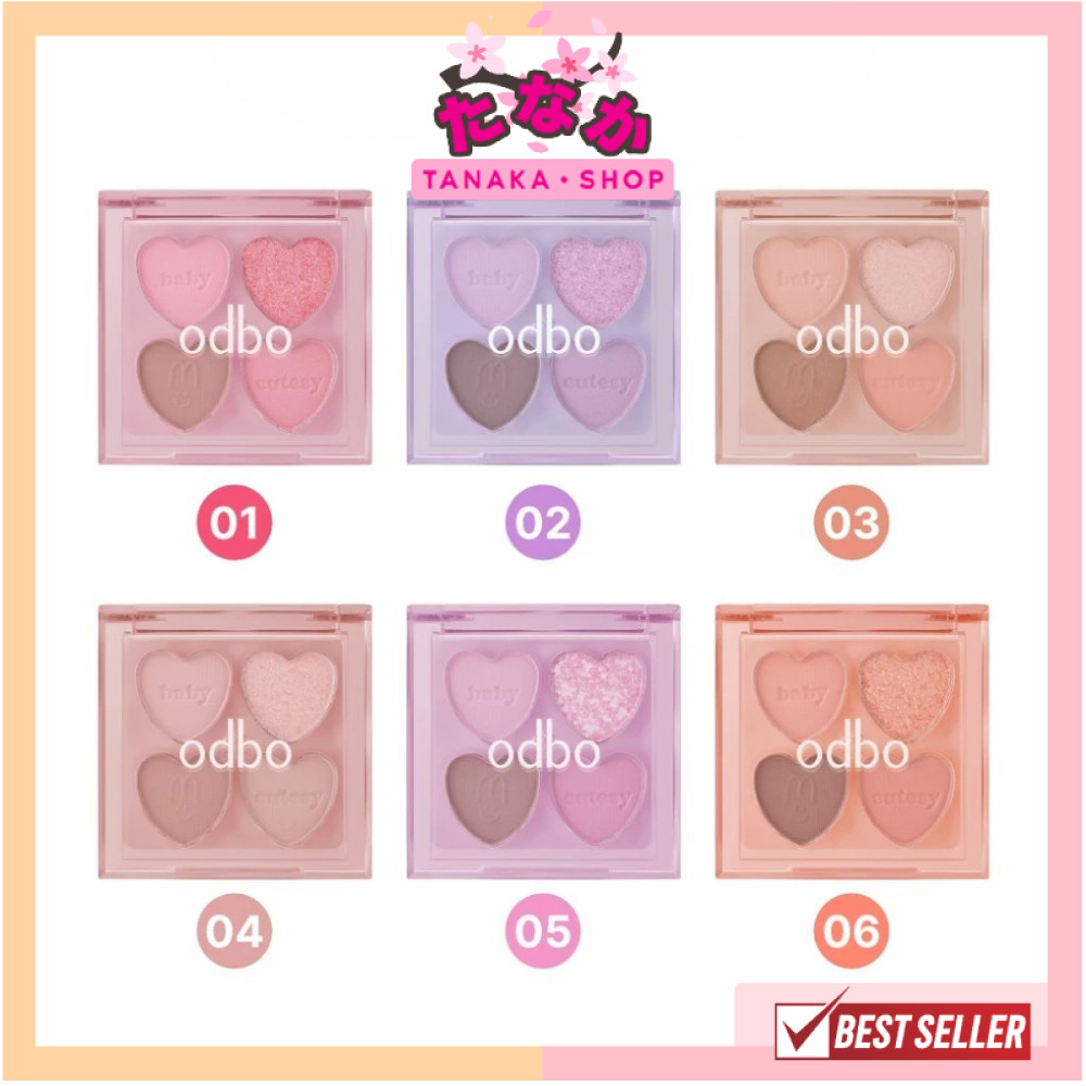 🔥แท้/ดีลสุดคุ้ม/ไลฟ์ทุกวัน🔥OD2035 ODBO Baby Cutesy palette พาเลท อายแชโดว์