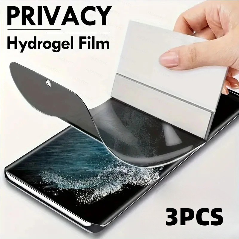 OukitelP1 G1 C58 C57s 3pcs Anti Spy ความเป็นส่วนตัว HD Hydrogel ฟิล์มสําหรับ Oukitel P1 G1 C58 C57s 