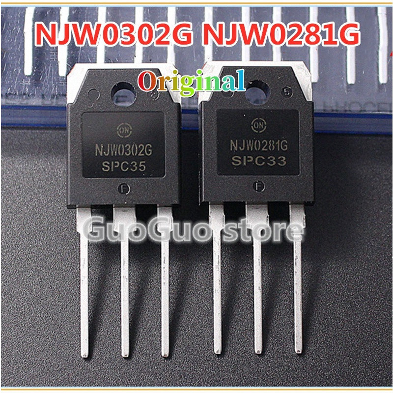 NJW0302G NJW0281G 5 คู่ 10pcs NJW0302 + 5 ชิ้น NJW0281 TO-3P Audio Power Amplifier ทรานซิสเตอร์ใหม่ 