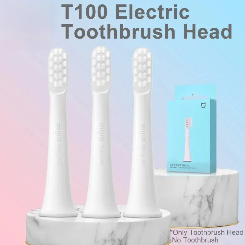 หัวแปรงสีฟันไฟฟ้าสําหรับ XIAOMI MIJIA Sonic T100 หัวแปรงสีฟันทดแทน (3 ชิ้น)