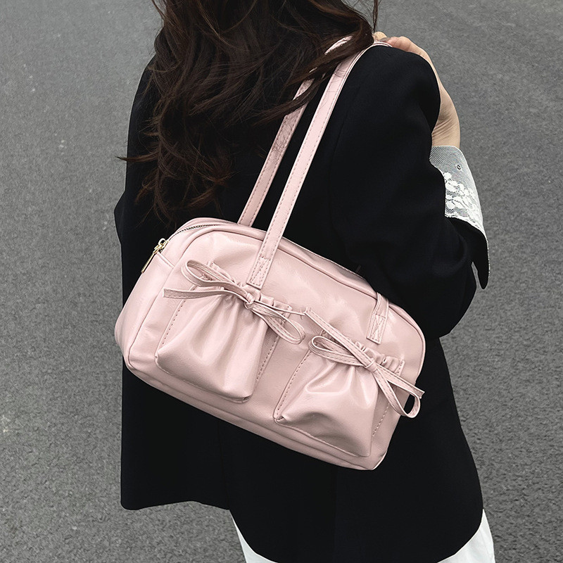 Mousoon Bow Design New Womens Chic Bag Korean Ballet Style All-Match Shoulder Bag