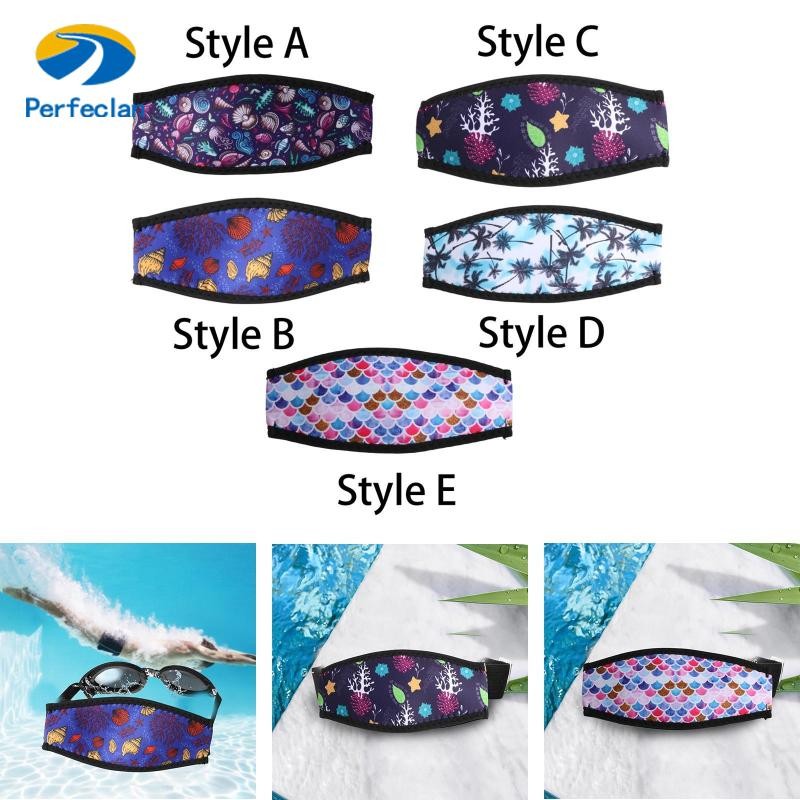 Perfeclan Neoprene Mask Strap Cover Hair Protector Wrap น้ําหนักเบาสบายReusable Neoprene Cover สําหรับดําน้ํากีฬาทางน้ําดําน้ําดูปะการัง