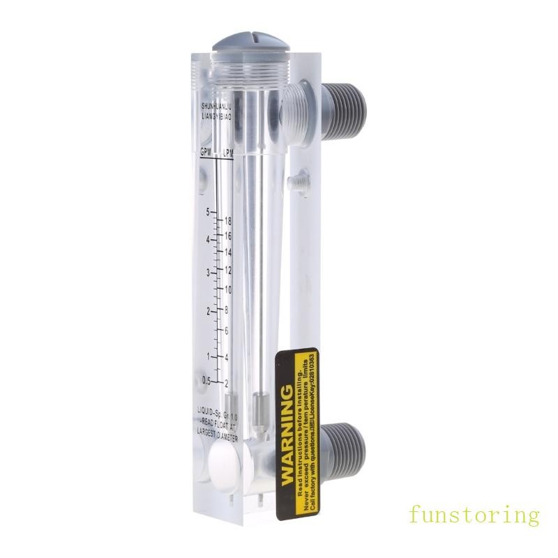 Fun Flowmeter เครื่องวัดการไหลของอากาศพร้อมวาล์วควบคุม Acrylic Air Gas Flowmeter