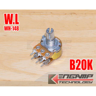 (มีตัวเลือก) [VR] WH-148 B10K B20K B50K B100K ST แกนยาว 15mm ยี่ห้อ W.L วอลุ่มปรับค่าความต้านทาน
