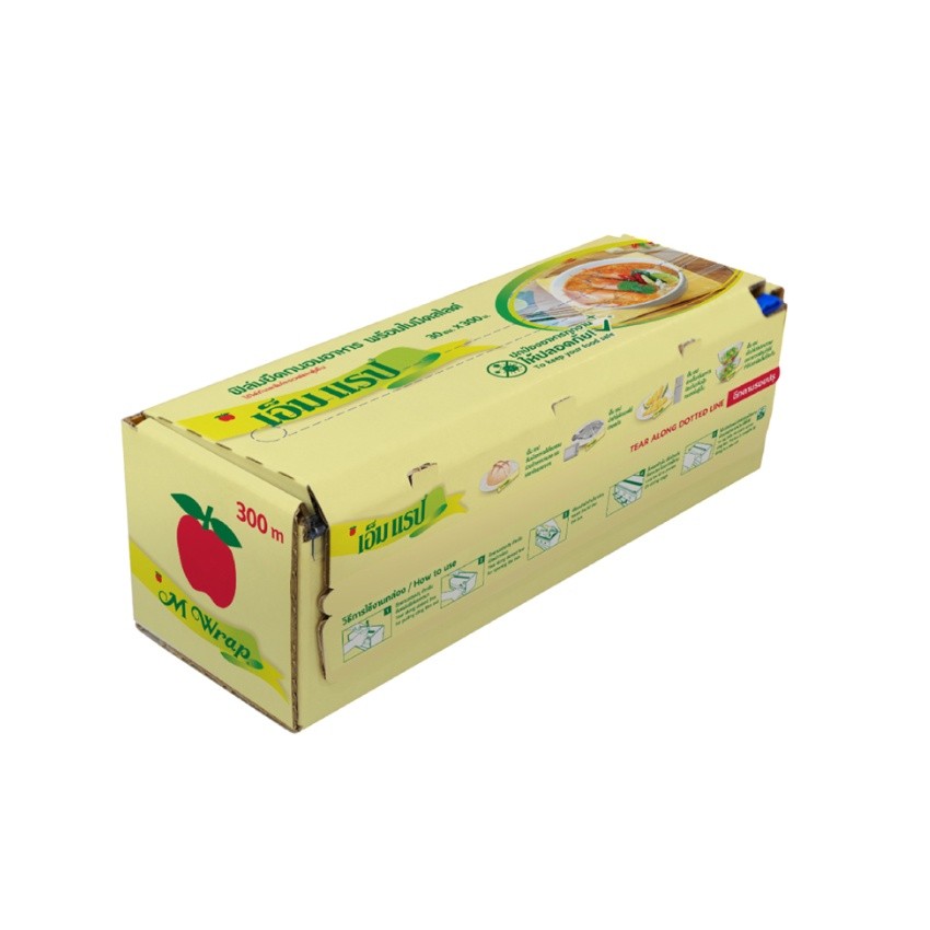 เอ็ม แร็ป ฟิล์มยืดถนอมอาหาร 30ซม. X 300ม. M WRAP FOOD WRAP 30CM X 300M