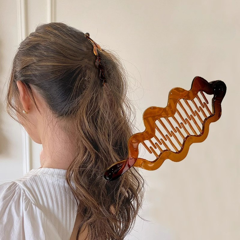 ผู้หญิงกล้วยคลิปผมหางม้าสูงจับกิ๊บกิ๊บอุปกรณ์เสริม