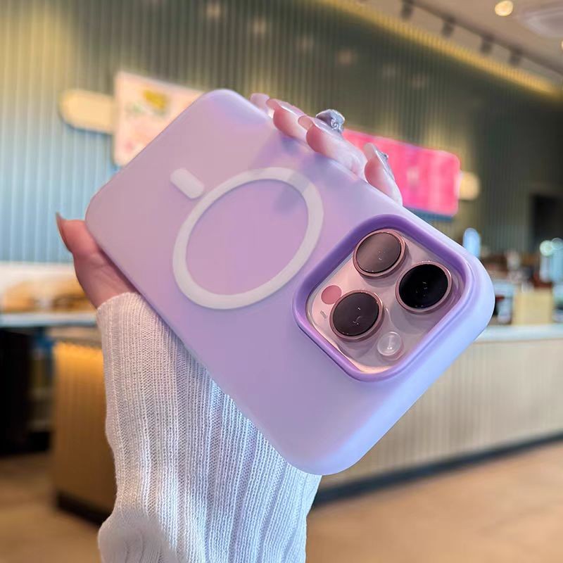 2 ใน 1 ซิลิโคนเจลลี่โทรศัพท์กรณี แมตต์ ป้องกันลายนิ้วมือ เคสไอโฟน สําหรับ iPhone 16 15 14 13 12 11 Pro Max 14 15 Plus 16E
