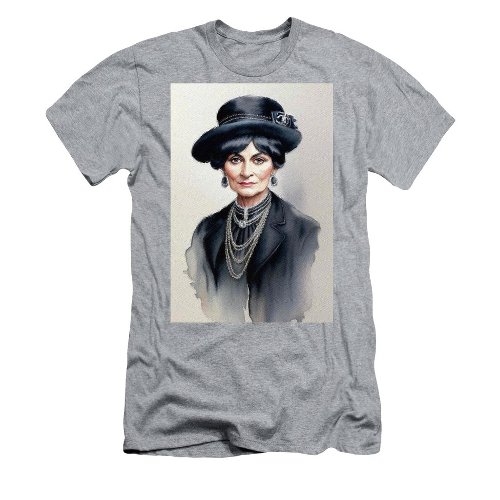 เสื้อยืด Vintage Coco Chanel, Fashion Queen #1 T-Shirt แท้ Cotton 100% เสื้อกีฬา หลวม ใส่เดินทาง y2