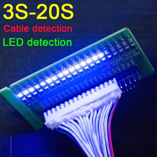 3S-20S LED Detection Board เครื่องทดสอบสายไฟการตรวจจับสายไฟแบตเตอรี่ลิเธียม Charger แผ่นป้องกันสําหรับ Li-ion LifePo4 แบตเตอรี่ลิเธียมป้องกัน 4S 7S 16S BM