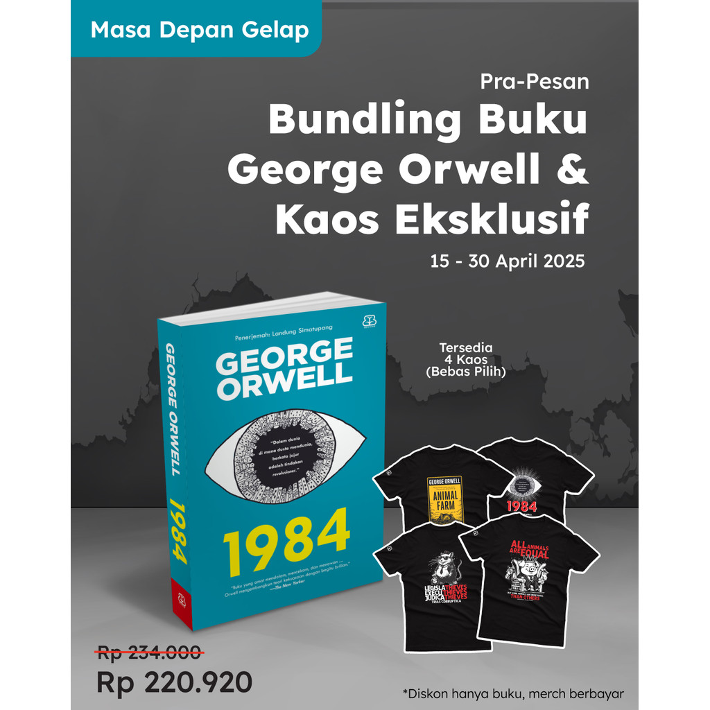 [Attic] George Orwell Book Bundling Novel (Animal Farm & 1984) + เสื้อยืดสุดพิเศษ | มิซอน
