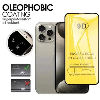 ฟิล์มกระจกนิรภัย 9D สำหรับ For iPhone 11 17 12 13 14 15 16 ProMax 15 Pro 13 12 Mini X XS XSMAX XR SE ฟิล์มกันรอยเต็มจอ