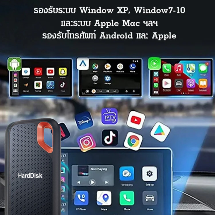 ✨พร้อมส่ง✨【ต้องมีที่บ้าน】1TB/2TB/6TB/4TB/64TB  SSD  แบบพกพาความเร็วสูง กันน้ำ ฮาร์ดไดรฟ์มือถือแข็งความเร็วสูง เข้ากันได้กับอุปกรณ์หลายเครื่อง