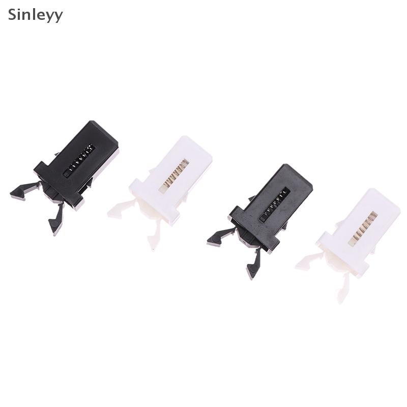 NLE 10 ชิ้นถังขยะพลาสติกล็อค Self-Locking เปลี่ยนจับใช้งานร่วมกับ Touch ฝาปิด Bin Latch สีดําสีขาวซ่อมคลิป N