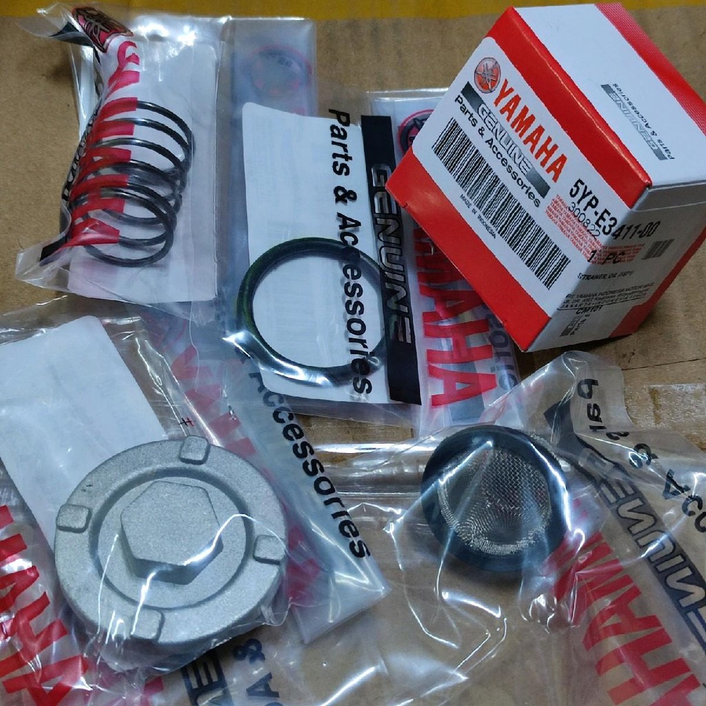 Fast Ship Out LC 135 Y15Z Y16Z FZ150 SRL115 เครื่องยนต์น้ํามัน SKRU น้ํามันถั่ว SPRING NET FILTER JA