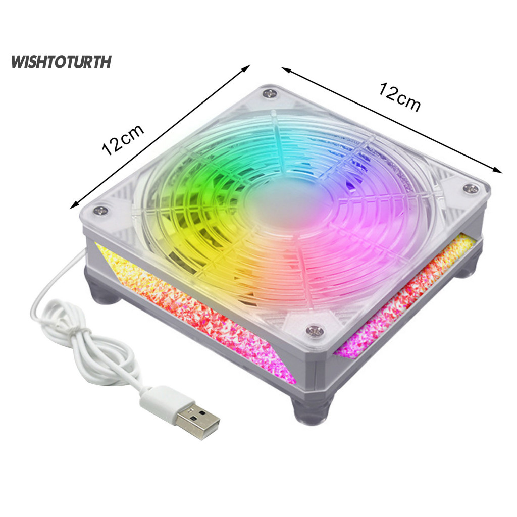 ☼น้ําหนักพัดลมเงียบพัดลมตั้งโต๊ะมินิคอมพิวเตอร์ ยูเอสบี พัดลมระบายความร้อนสําหรับ หุ่นยนต์ ทีวีกล่องเราเตอร์กระจายความร้อนที่มีประสิทธิภาพการดําเนินงานใบ้เหมาะสําอา - รูปที่ 6