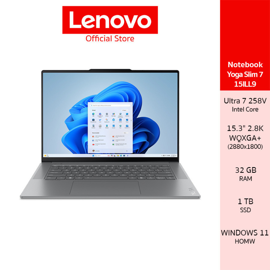 [ผ่อน 0%]Lenovo Yoga Slim 7 15ILL9 Aura Edition(83HM0012TA) Notebook Intel Ultra 7 258V 15.3 WQXGA+ 