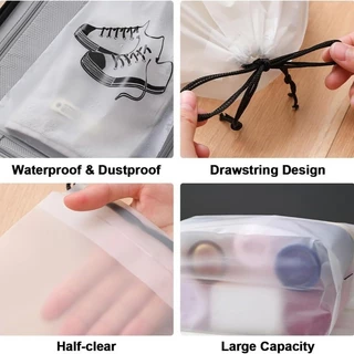 แบบพกพารองเท้า Drawstring Pouch / Travel Clothes Organizer Storage Bag / กันน้ํานํากลับมาใช้ใหม่ได้