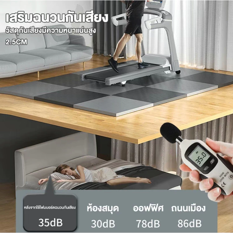 แผ่นยาง EVA จิ๊กซอว์ปูพื้น โยคะ-ฟิตเนส กันลื่น หลายขนาด thumbnail 9