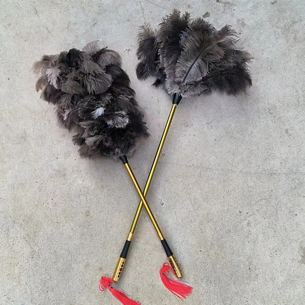 Ostrich Feather Duster Dust Removal Non-Shedding Cleaning Car Static Dust Brush Feather Duster