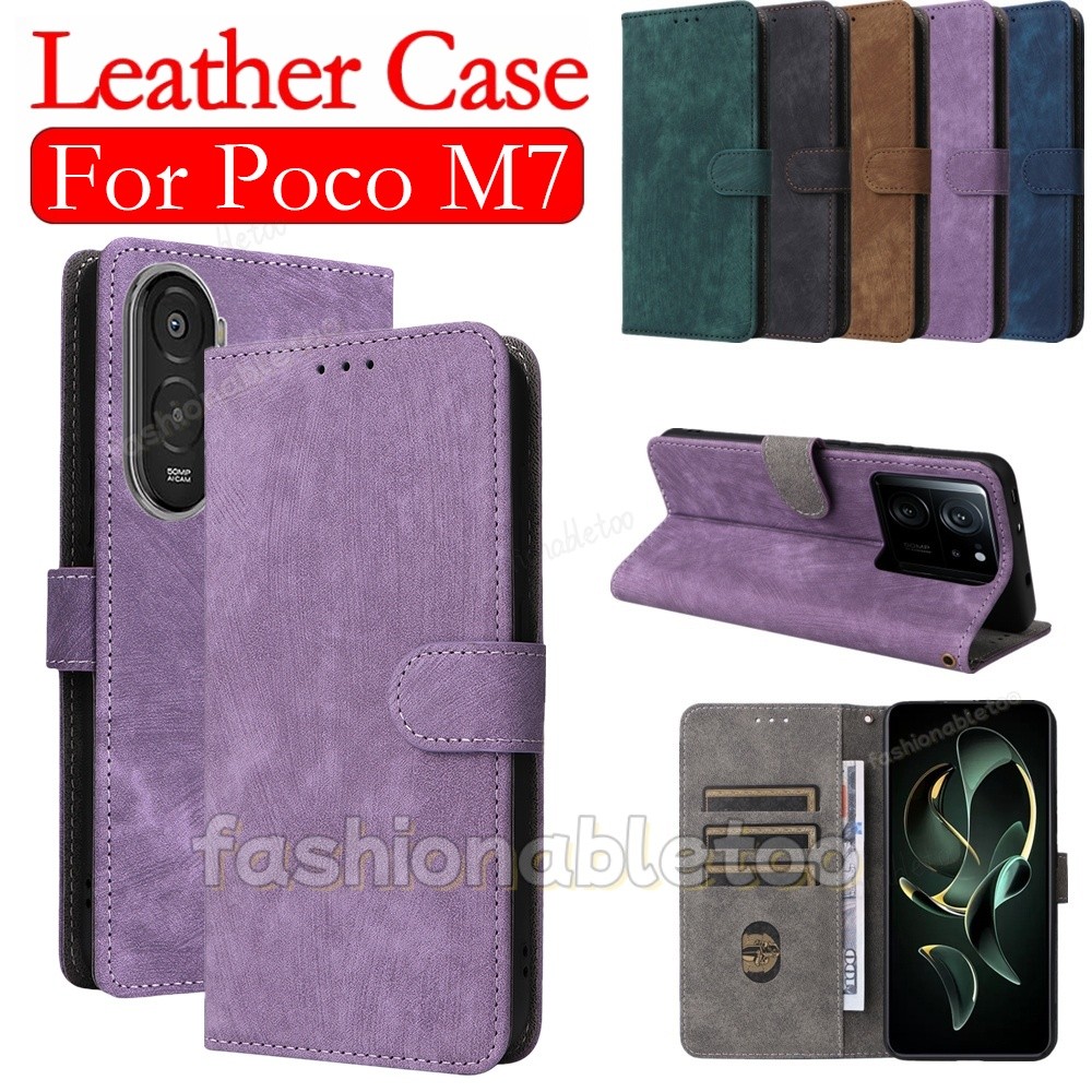สําหรับ PocoM7 4G หนังสําหรับ Poco M7 plus pro M7plus M7pro M 7 PocoM7 plus PocoM7plus PocoM7 pro Po