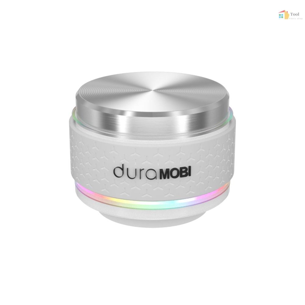 Duramobi Bone Conduction ลําโพงไร้สายแบบพกพาและกะทัดรัดมินิเสียงกล่องพร้อมฟังก์ชั่นดูดซับแม่เหล็ก BT ลําโพง RGB สีนีออนเอฟเฟกต์แสง IP54 เครื่องเล่นเพลงกันน้ํา