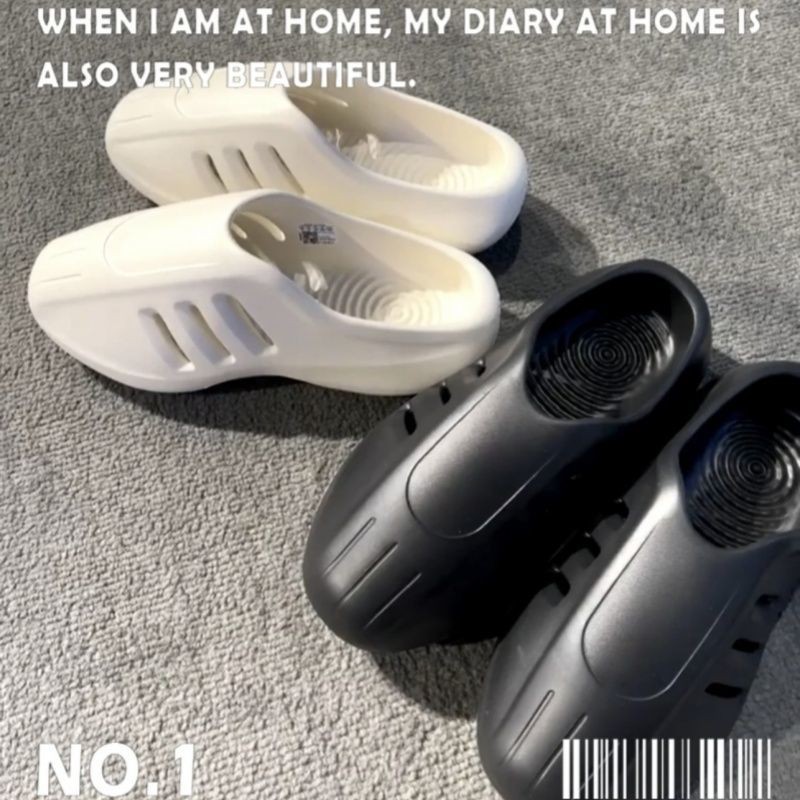 Muller Pump Slippers Mens Fom Mule Couple Hole Shoes