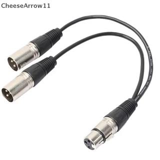 Che 3-Pin XLR ชายคู่ XLR หญิง Y Splitter สายสัญญาณเสียงสําหรับไมโครโฟน TH