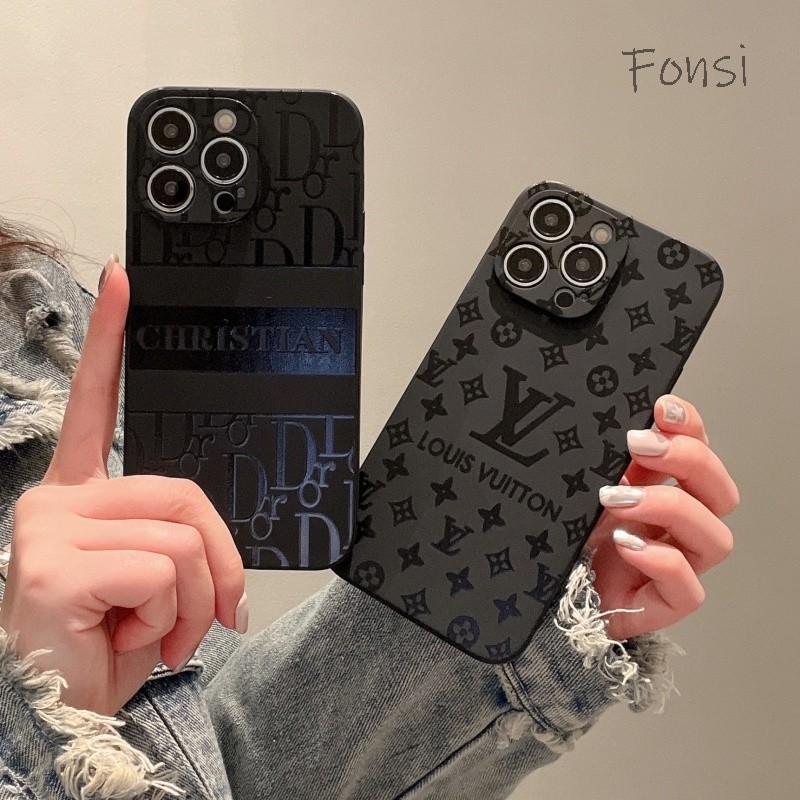 เคสไอโฟน11 กันกระแทก เคส iphone 13 14 pro max 15 pro max 16 pro max 13 pro max 12 Pro max เคสไอโฟน7 พสัส 8 plus case iphone 16 14 15 12 xr 7 8 16 pro xsmax 15 pro 14 pro 13 pro 12 pro 15 plus 14 plus 16plus สีดำ ป้ายแฟชั่น
