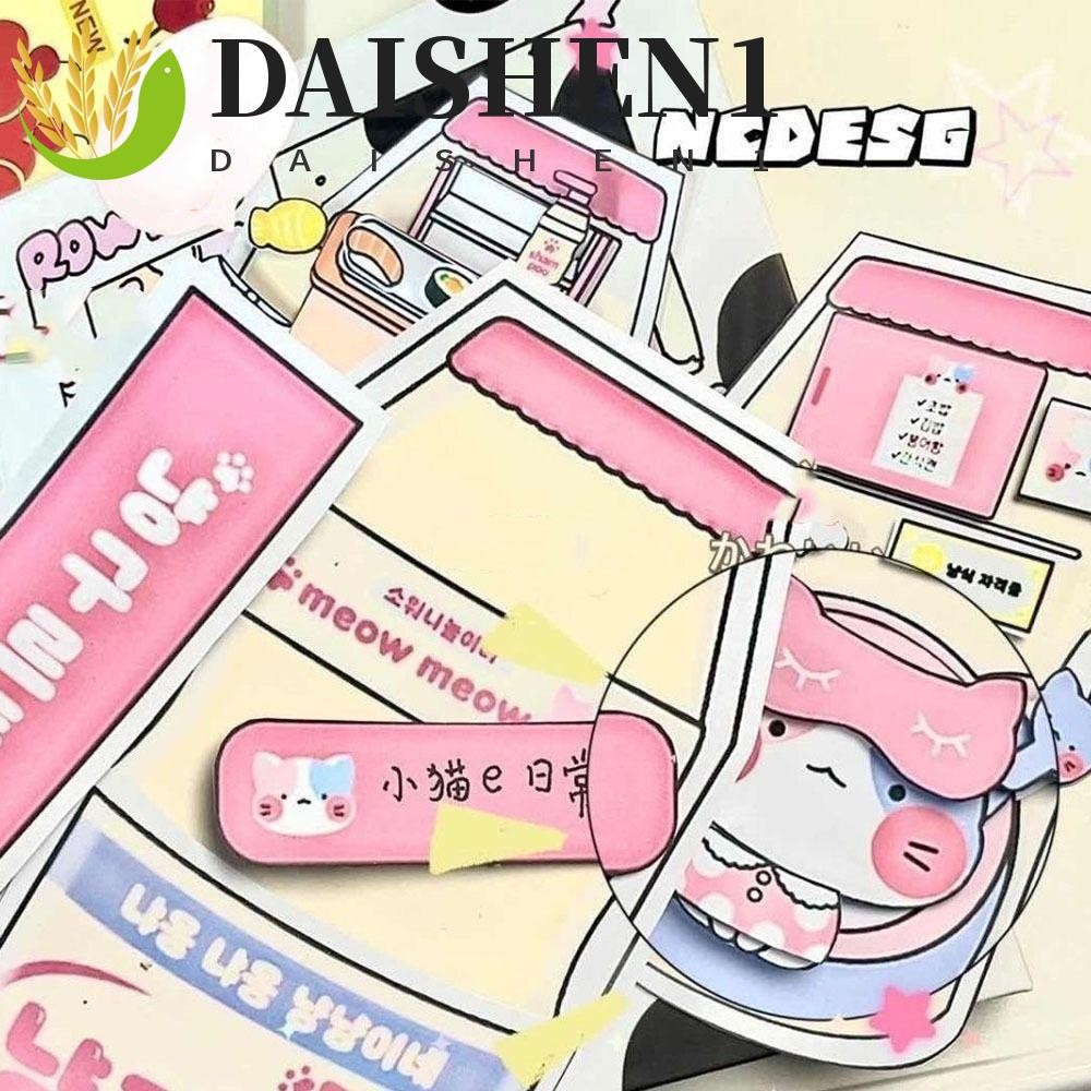 DAISHEN1 Lactic Acid Bacteria Cat Quiet Book, Handmade สติกเกอร์หนังสือหนูแฮมสเตอร์ Keeper Quiet, Dodo Book กระดาษโฮมเมด Montessori Beanie Book วัสดุ Pack ของขวัญวันเกิด
