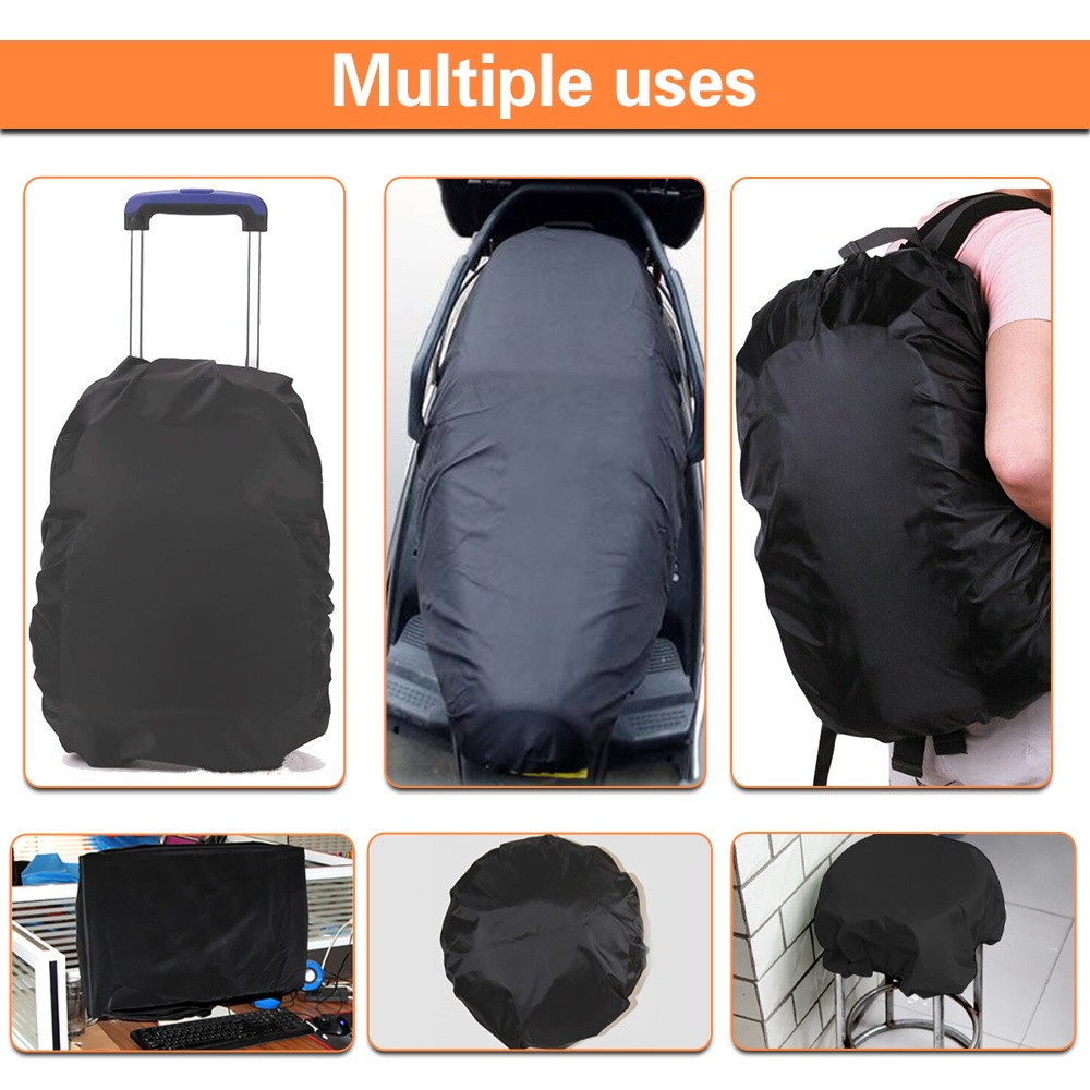 ผ้าคลุมกระเป๋าเป้สะพายหลังกันน้ำ ตัวอักษรหมีพิมพ์กันฝน 20-70 Lตั้งแคมป์กันฝุ่นกันน้ำปีนเขากลางแจ้งแบบพกพาน้ำหนักเบาพิเศษ